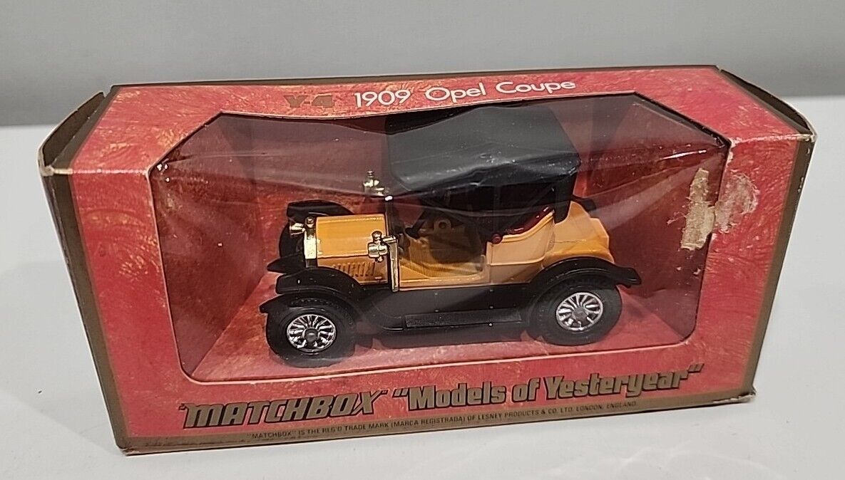 Vintage Matchbox "Models of Yesteryear" 1909 Opel Coupe 38:1. NEW