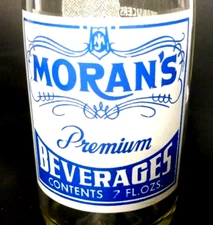 vintage ACL SODA POP BOTTLE - MORAN'S OF HAZLETON, PA  - 7 oz