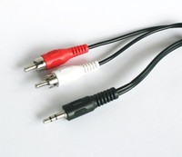 1,5M Klinke-Cinch Audio-Kabel 3,5Mm Klinkenstecker > 2X Cinch Stecker 1,50 M Aux