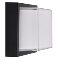 Wandmontierte Led-Lampe 12W Quadratische Form Farbe Schwarz V-TAC VT-828-SQ