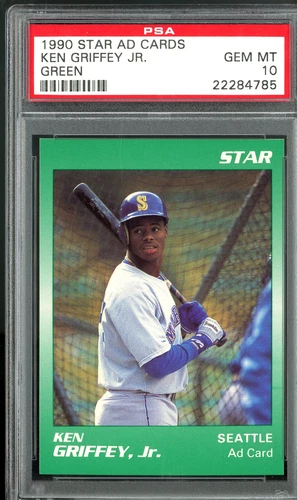 1988 - 1992 1989 1990  Star Ad Cards Rookie RARE! Ken Griffey Jr PSA 10 GEM MINT
