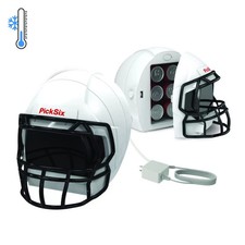 Casco de fútbol americano Ionchill PickSix Game Cooler 6 latas mini refrigerador blanco NUEVO