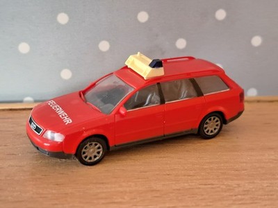 Audi A6 Feuerwehr Modelauto PKW HO 1:87  Rietze