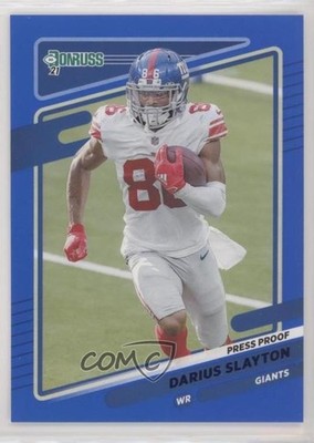 2021 Panini Donruss Press Proof Blue Darius Slayton #80 2l4