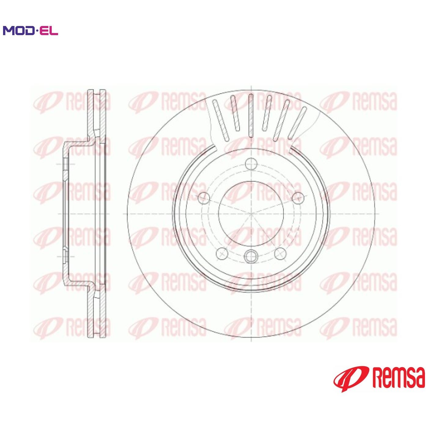 2x BRAKE DISC 6589.10 FOR BMW M54 B25 2.5L 6cyl 3 SERIES M43B19 1.9L M47D20 2.0L