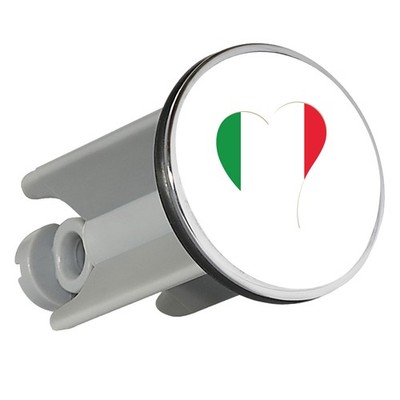 Waschbeckenstöpsel Italien Flagge Herz Geschenkidee Italien Geschenk Präsent Mit