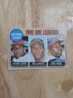 1968 Topps Baseball HANK AARON BOB CLEMENTE ORLANDO CEPEDA 1967 RBI Leaders #3