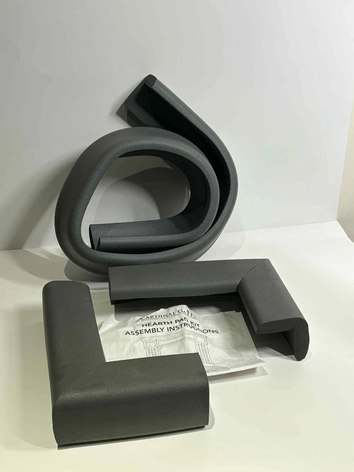 Cardinal Gates Hearth Pad Kit – Fireplace Baby Safety Bumper (Gray)