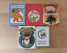 5 Original DDR Quardett Kartenspiele f&uuml;r Kinder * alle vollst&auml;ndig