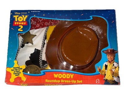 Disney Pixar Mattel Toy Story 2 Woody Cowboy Roundup Dress-up Set Costume