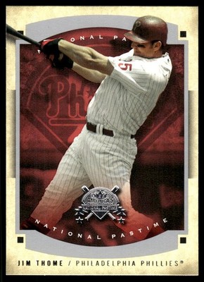 Jim Thome 2005 Fleer National Pastime #4 Phillies MLB READ FREE SHIPPING