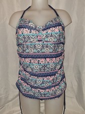 Gorgeous Multi-coloured MATALAN swimming bathing costume suit size 16