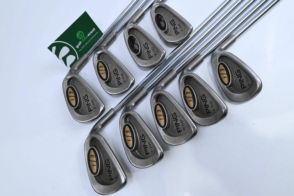 Ping i3 O-Size Irons / 3-PW+SW / Blue Dot / Regular Flex Ping Cushin JZ Shafts - Image 2 of 4