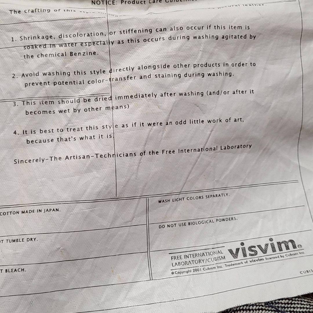 VISVIM Straight Denim Pants Python Patch Blue 30x… - image 8