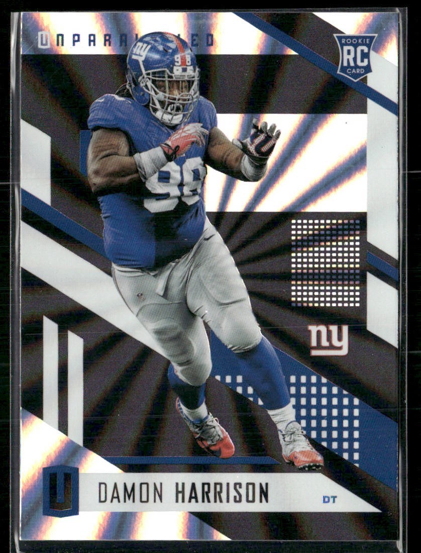 Damon Harrison 2017 Unparalleled Rainbow Spikes RC #107