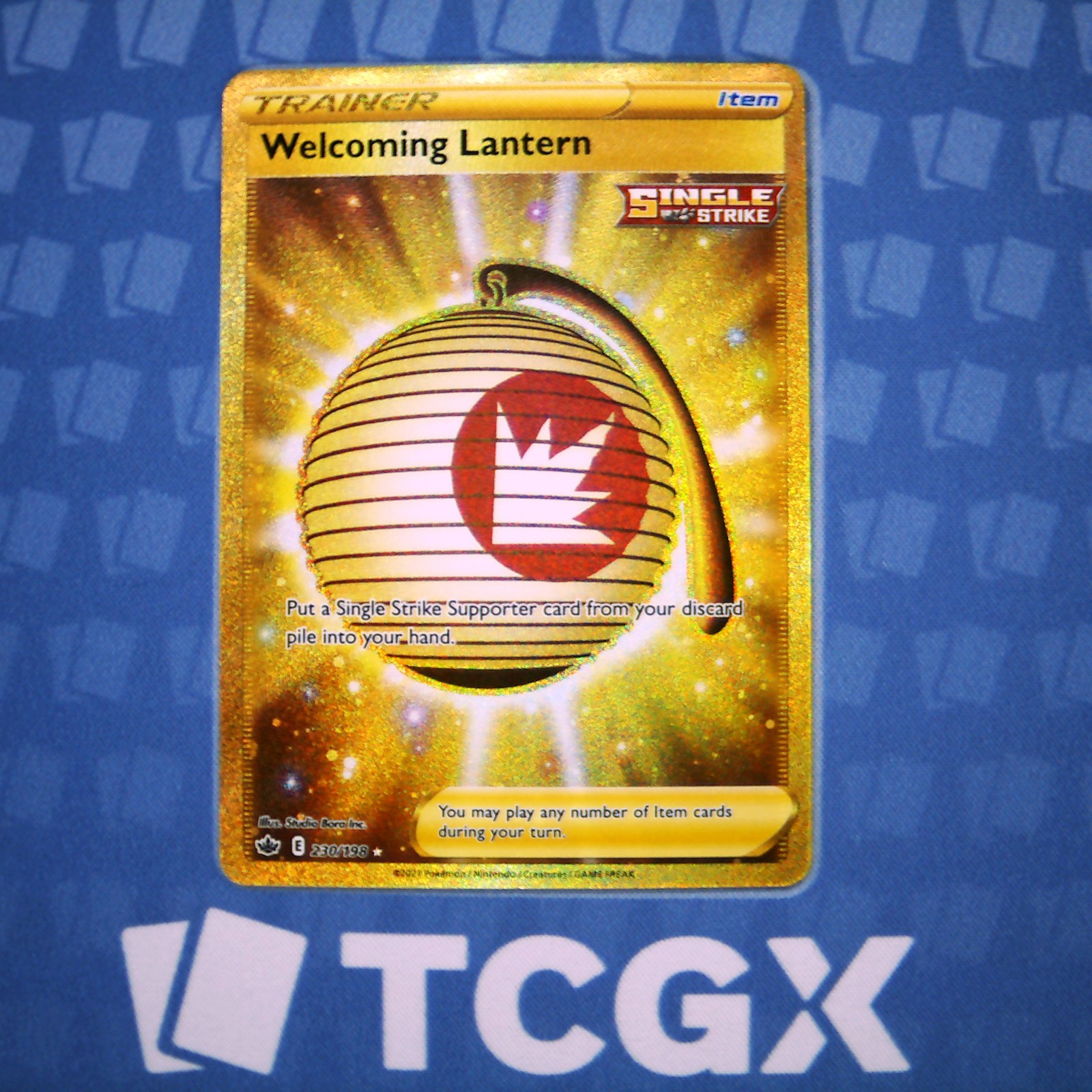 Pokemon - Welcoming Lantern (Secret) - 230/198 - SWSH06: Chilling Reign - Hol NM