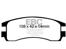 For 1993-1998 Saturn SW2 Brake Pad Set Rear EBC 81262HMHN 1994 1995 1996 1997