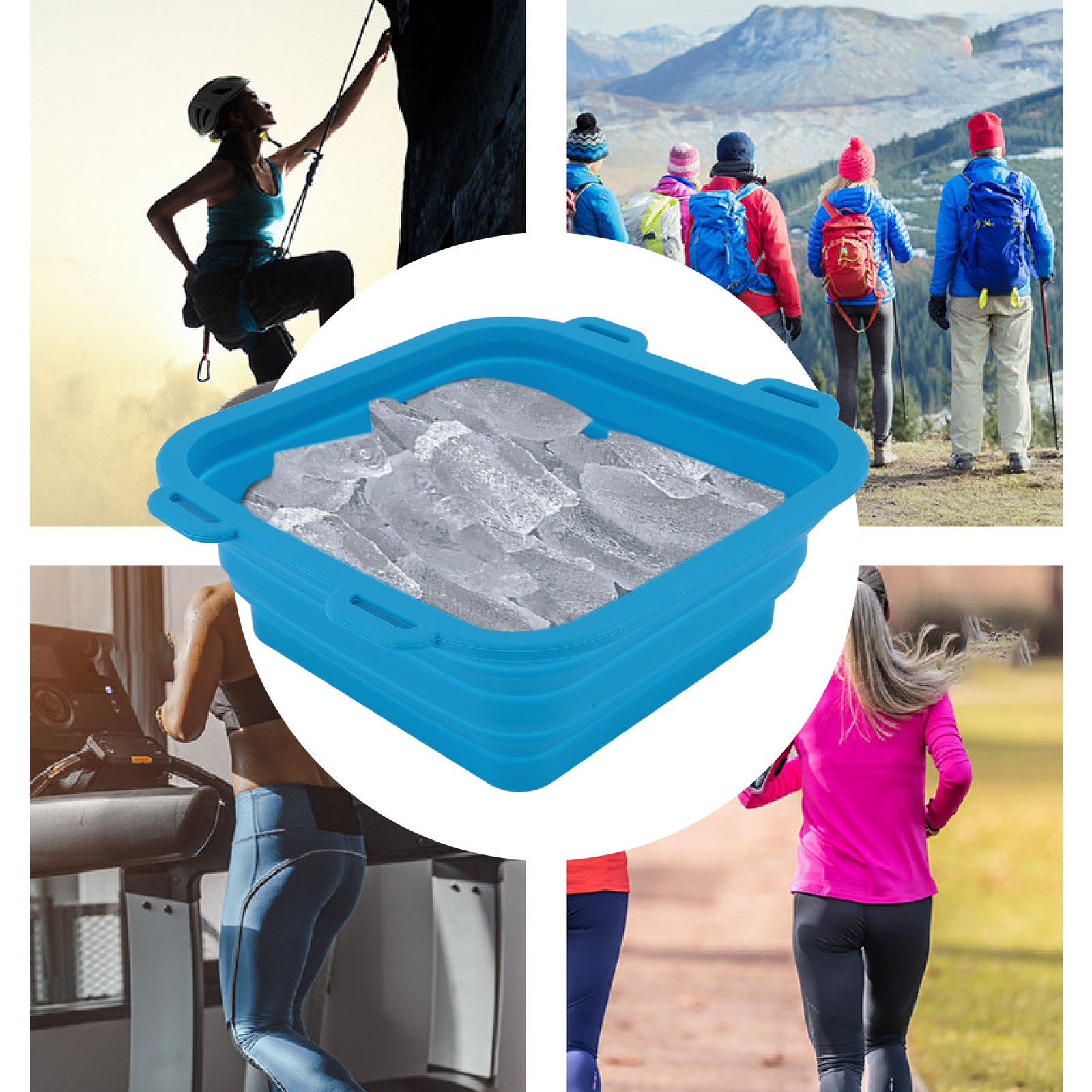 Ice Bath Bucket Silicone Ice Bath Tub Bucket Enhanced Health For Home