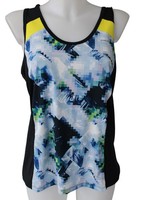 Tanktop Top Tennistop Ava Head 814149 Schwarz Weiss Blau Muster Gr. Xl 42 Neu