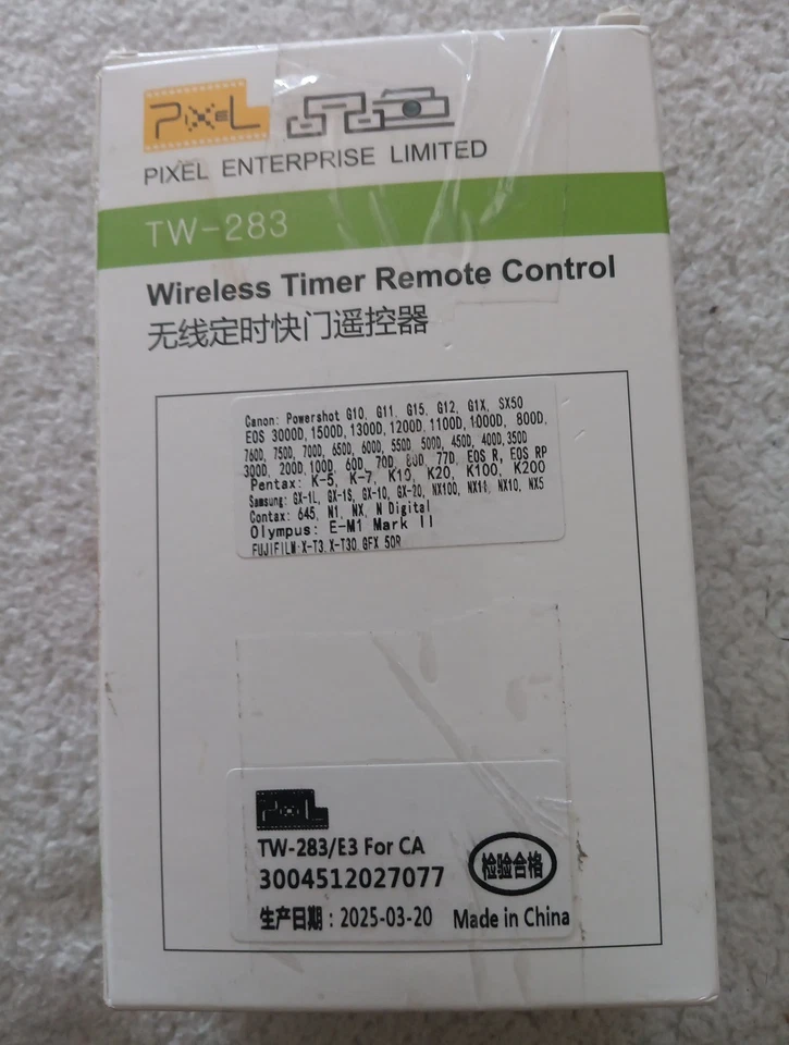 PIXEL TW-283 Wireless Timer Remote Control Shutter Release  - Image 2 of 3