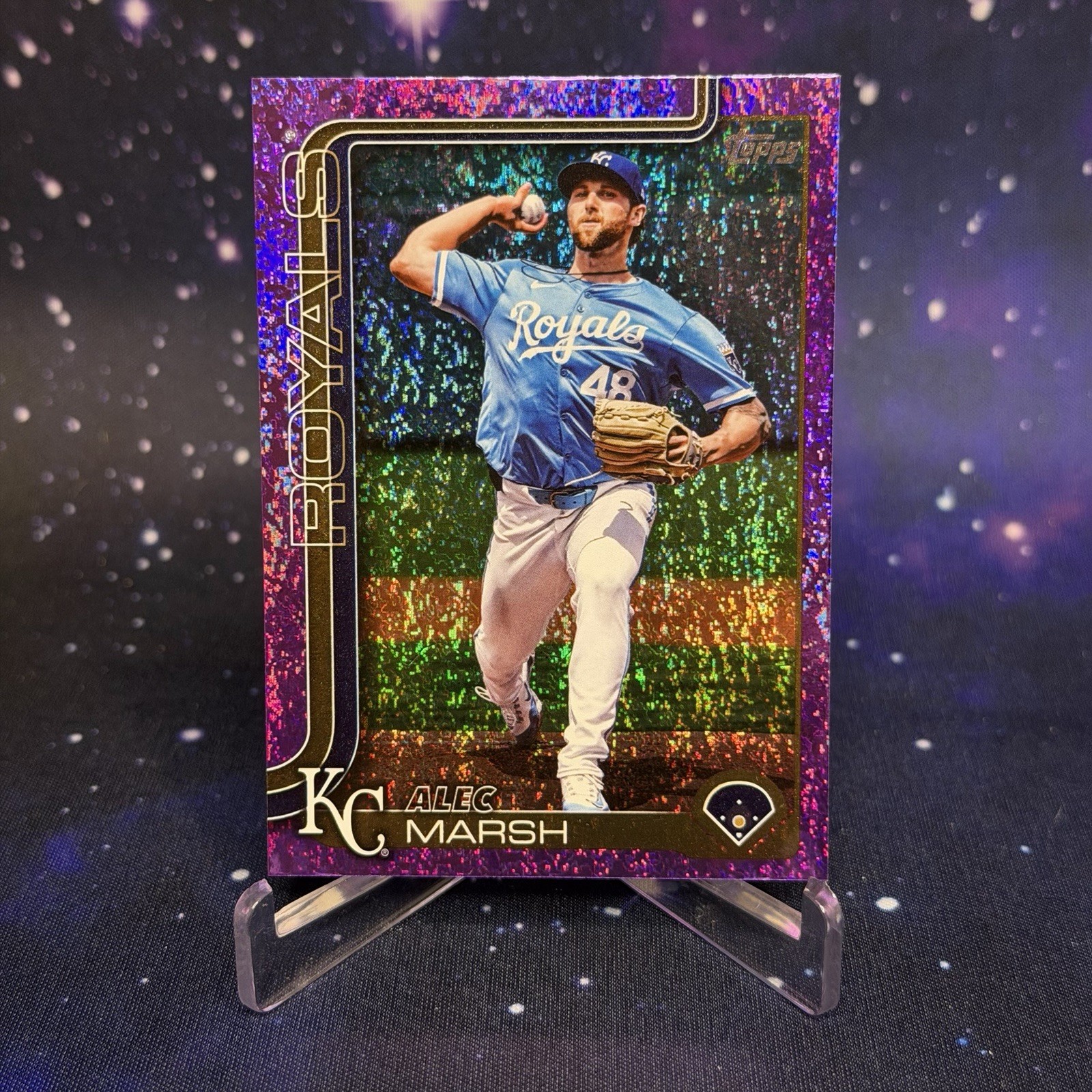 2025 Topps Series 2 - Alec Marsh #607 Purple Holofoil /250 Kansas City Royals