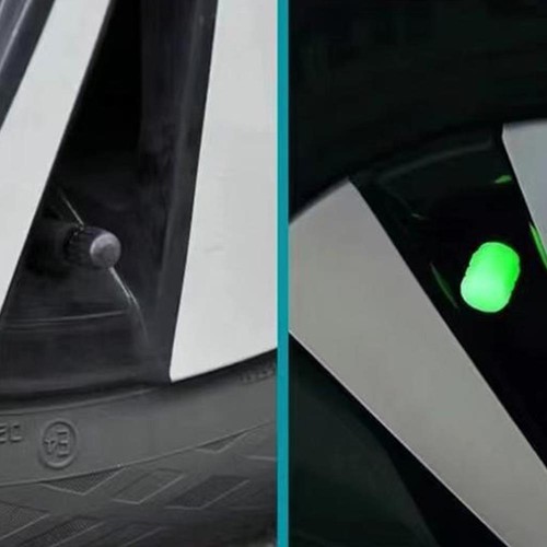 4Pcs Valve Core Cover Luminous Car Tyreeasy To Carry Night Glowing Abs @ - Picture 6 of 13