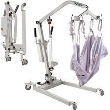 Electric Foldable Patient Lift Patient Transfer for Home 400lb Weight Capacity