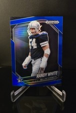 #'d/199 🔥 RANDY WHITE SP 2025 Prizm Black Football Blue Parallel Prizm #43 HOF