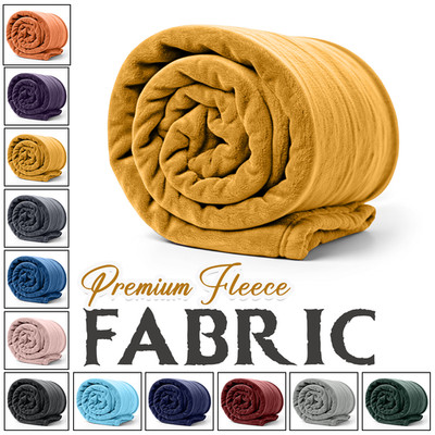 Ultra Soft Fleece Blanket Double Sided Throw Plush Bed Couch Comforter US Sizes