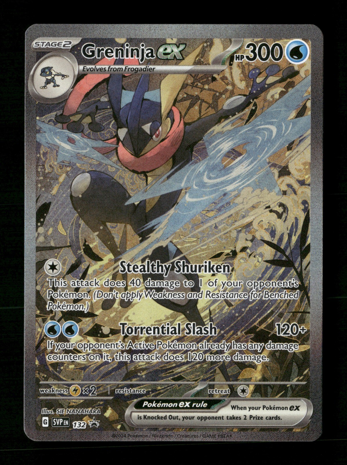 Greninja ex 2024 Scarlet & Violet: Black Star Promo #132 Surging