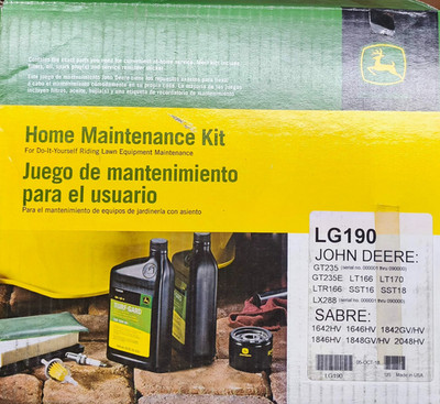John Deere  Service KIT LG190 für LTR166 , LTR170 , Sabre usw siehe Abb