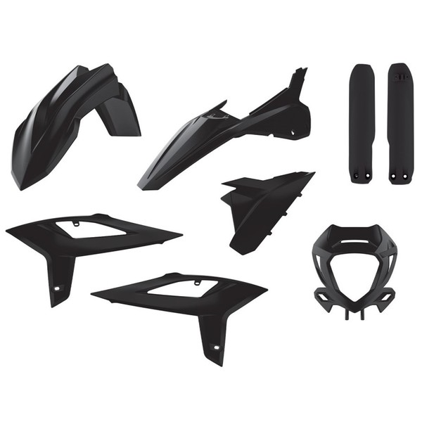 Plastikkit Schwarz Plastiksatz Passend FüR Beta RR 125 LC Bj. 2020-2022-image
