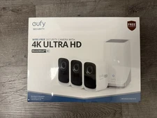eufy Cam S300 3C 3-Cam Kit 4K Outdoor Camera Wireless Spotlight Bionicmind AI