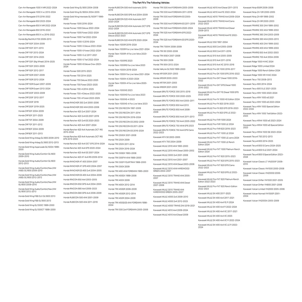 Tusk Replacement Fender Rivets For POLARIS RANGER 500 CREW 2011-2013 Foto 2 de 4