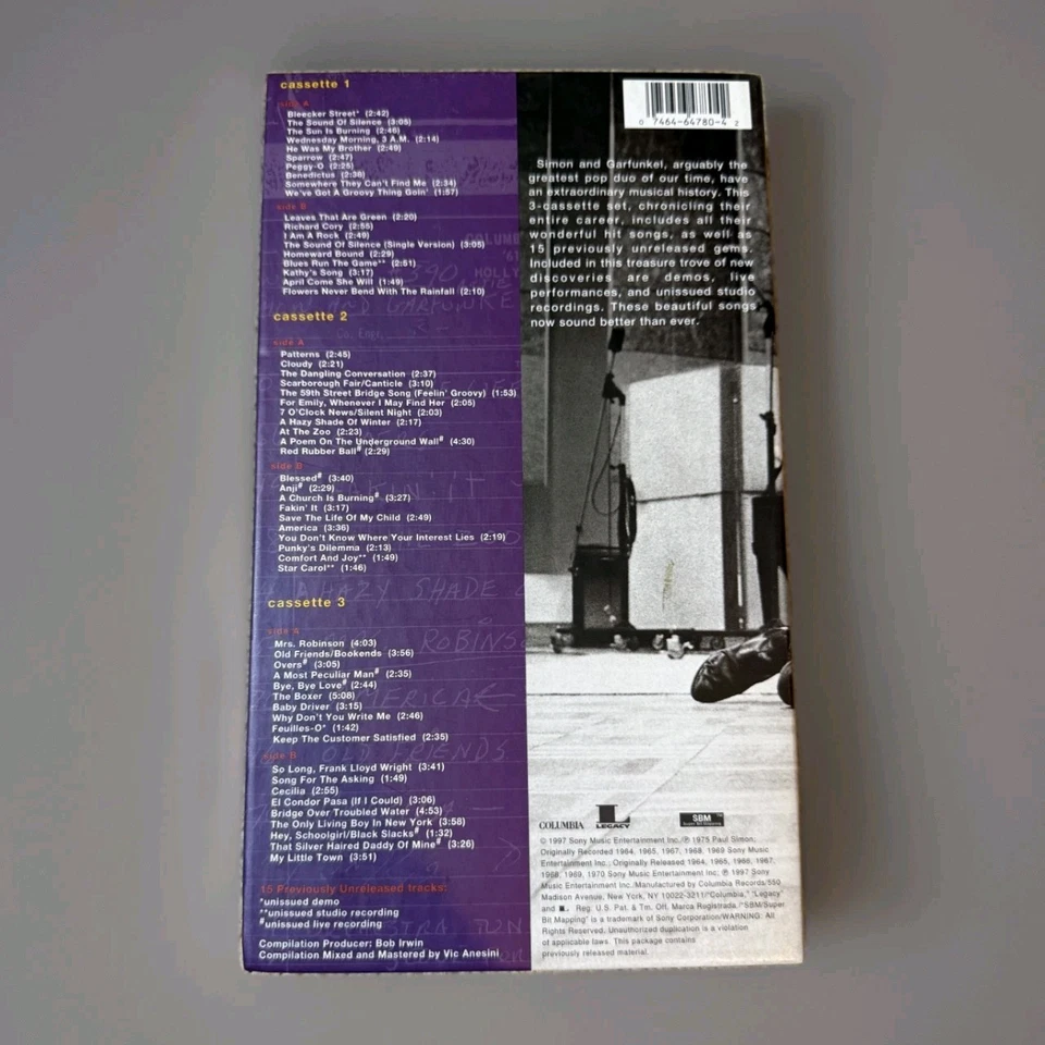Simon & Garfunkel Old Friends 3 Cassette Box Set Columbia Ltd 1997 New Sealed - Image 2 of 4