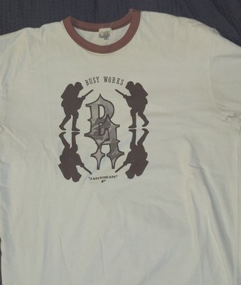 BAPE Busy Works T-Shirt - White/Brown - Rare/Vintage 2006 OG Nigo