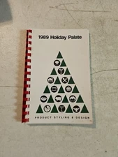 Vintage 1989 Product Styling & Design Holiday Palate Cookbook.  Spiral Bound 
