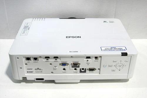 Epson PowerLite EB-L520W 3LCD WXGA Projector 5200 Lumens 763 Hours Tested