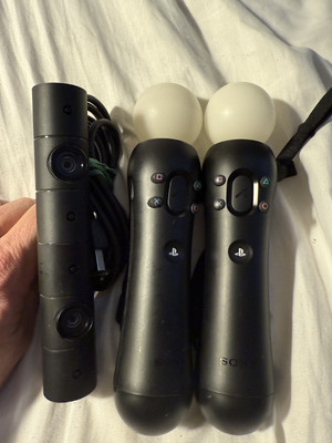 Lot Of 2 Sony PlayStation 3 4 Move Motion Controller CECH-ZCM2U Camera CUH-ZEY2