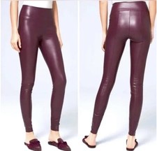 Vegan Leather Pants Womens 8 WHBM Runway Legging White House Black Market