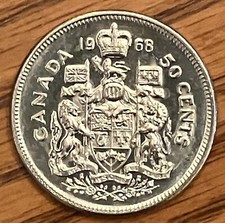 1968 Canada 50 cents coin **75% off combined shipping**