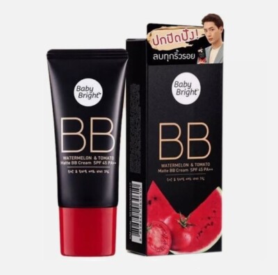 Baby Bright BB Cream Matte Watermelon & Tomato Oil Control Skin SPF45 PA++ 30g