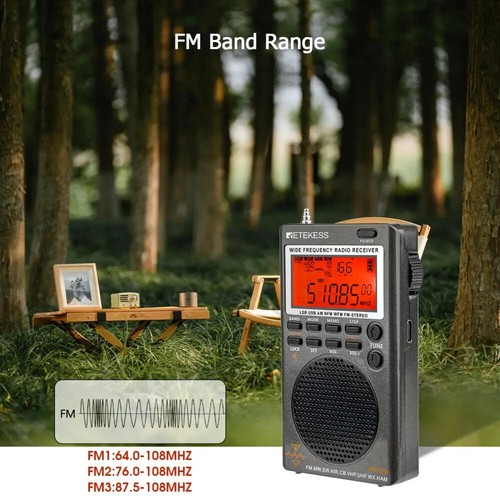 Kurzwellenradio UKW MW SW LSB AIR CB VHF UHF Full Band Digital Receiver - Bild 3 von 25