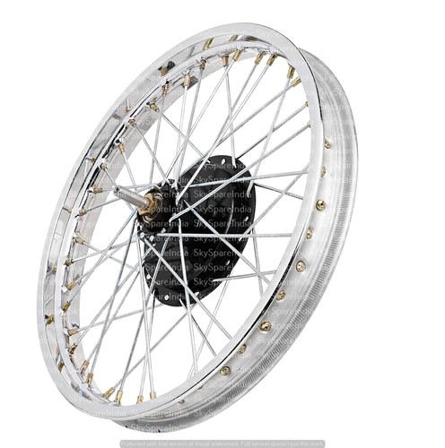 Front Wheel Rim 19" Half Width Hub Assy Compatible With Royal Enfield 62 Model - Picture 4 of 9