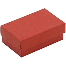 Regal Jewelry Displays 25 Pack Cotton Filled Matte Red Paper Cardboard Jewelry