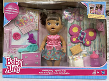 2015 Baby Alive BUTTERFLY PARTY Brunette Doll Playset with Accessories B8278 New