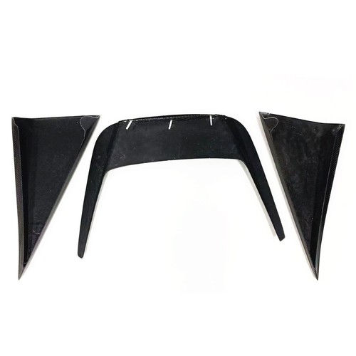 3PCS Front Hood Engine Carbon Fiber BLK For Ferrari F12 Berlinetta 2012-2015 - Picture 9 of 10