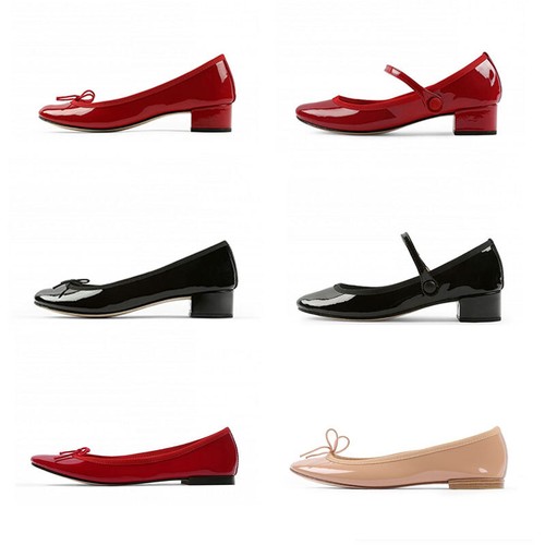 Repetto CENDRILLON Round Bow Ballet Women's Shoes with Flat Heels Patent Leather - Picture 2 of 34