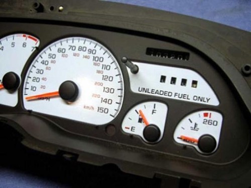 White Face Gauges for 1993-1996 Chevrolet Camaro V8 150 MPH - Picture 3 of 4