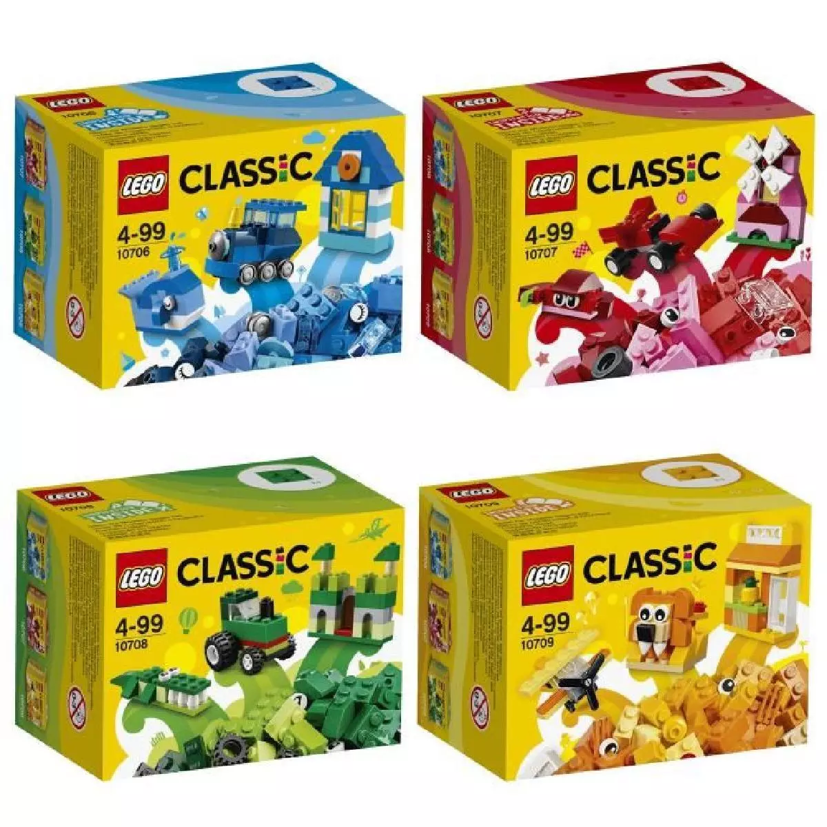 Sealed Lego Classic include 10706 10707 10708 10709 Creativity Box 4 Bricks